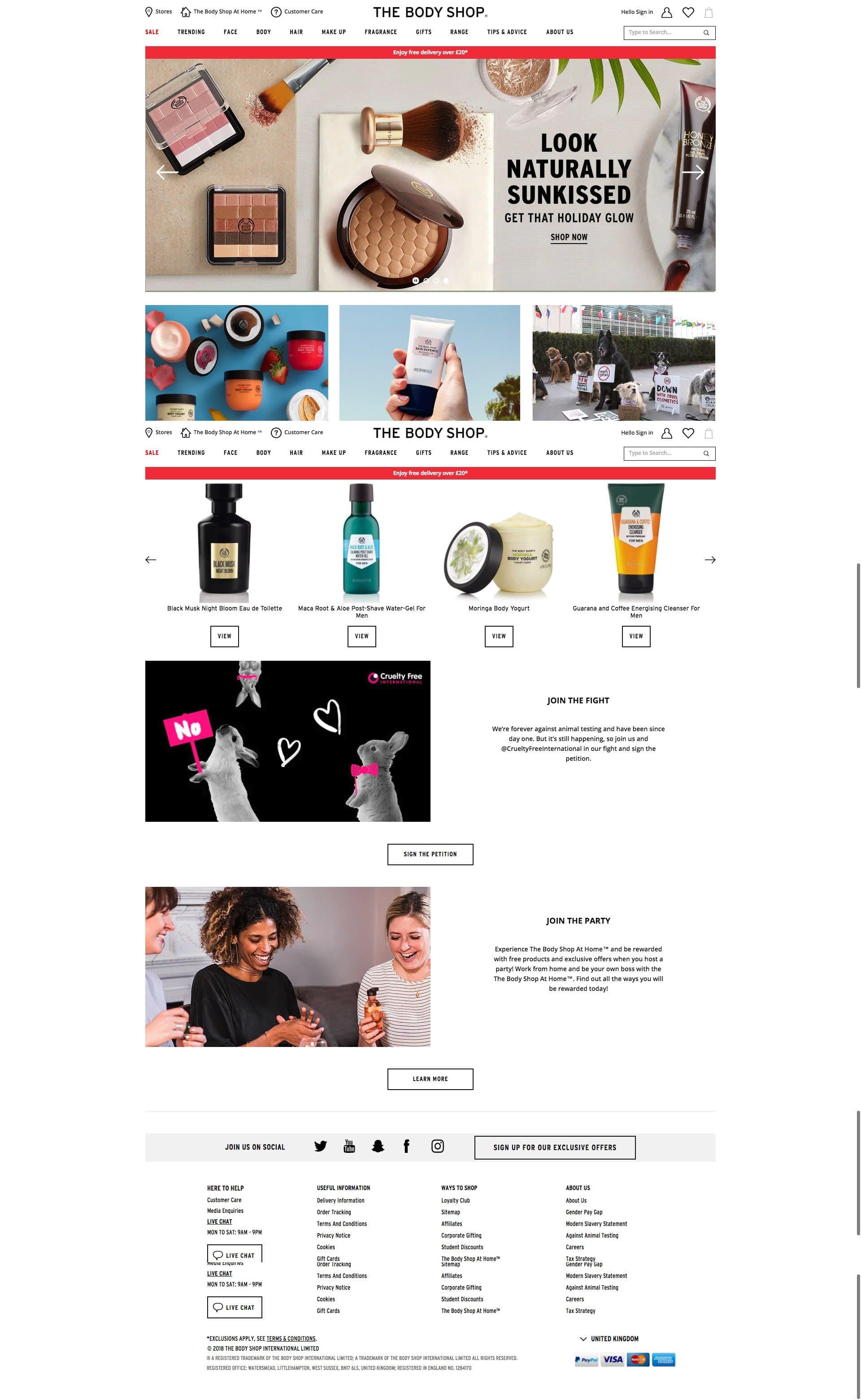 The Body Shop desktop