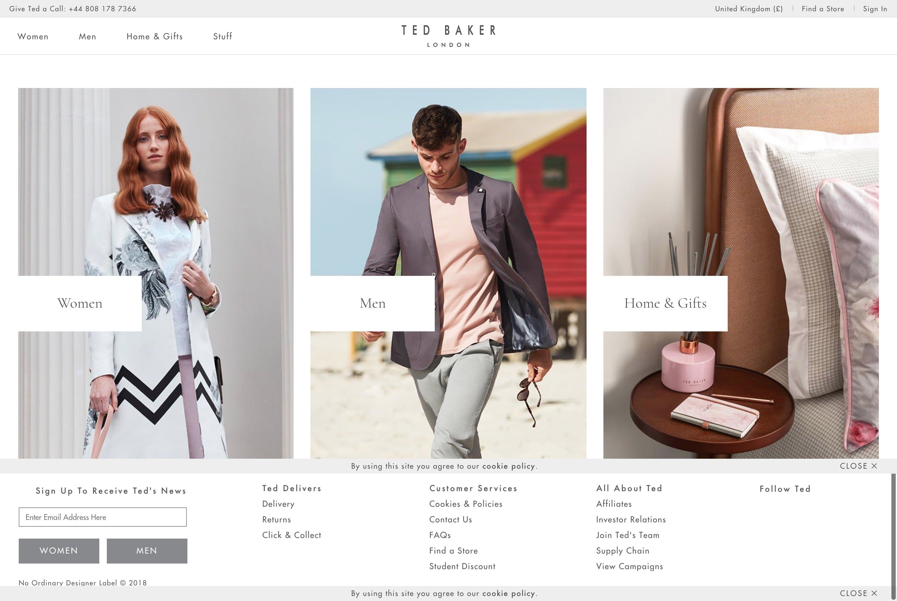 Ted Baker desktop