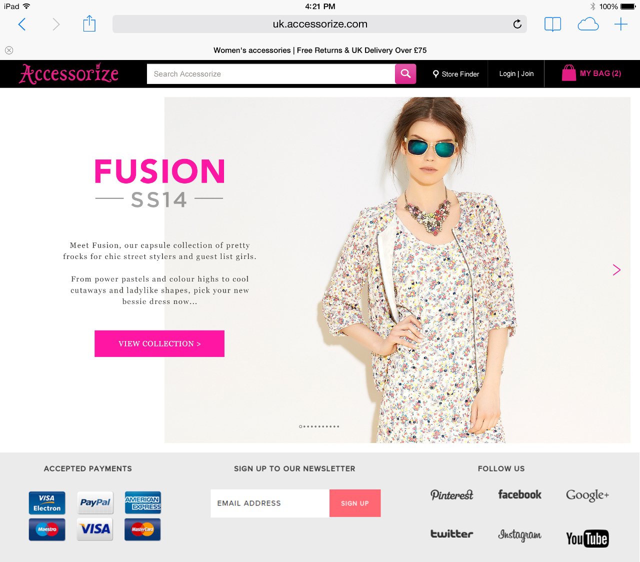 ACCESSORIZE SS14 FUSION SPRING SUMMER