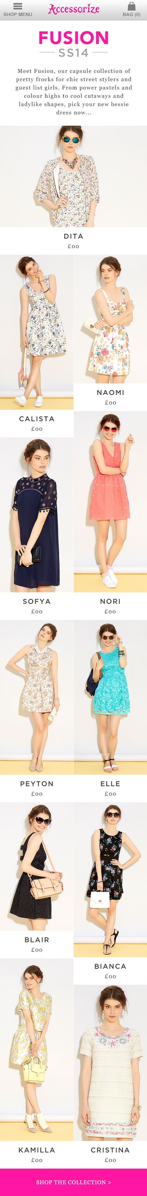 ACCESSORIZE SS14 FUSION SPRING SUMMER